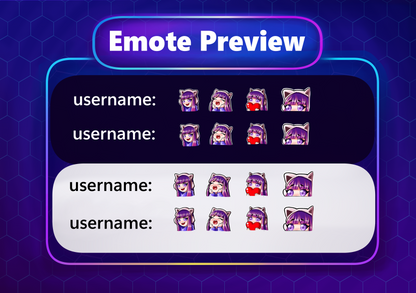 Cute Girl with Headset Twitch Emote – Digital Art Pack