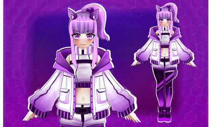 Animated Vtuber Model  (Ready to Use) - Full Body