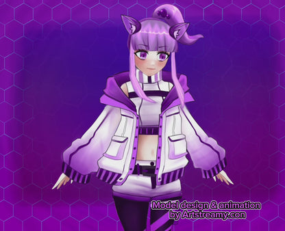 Animated Vtuber Model  (Ready to Use) - Full Body